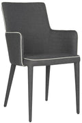 Grey/White Upholstered Arm Chair M158