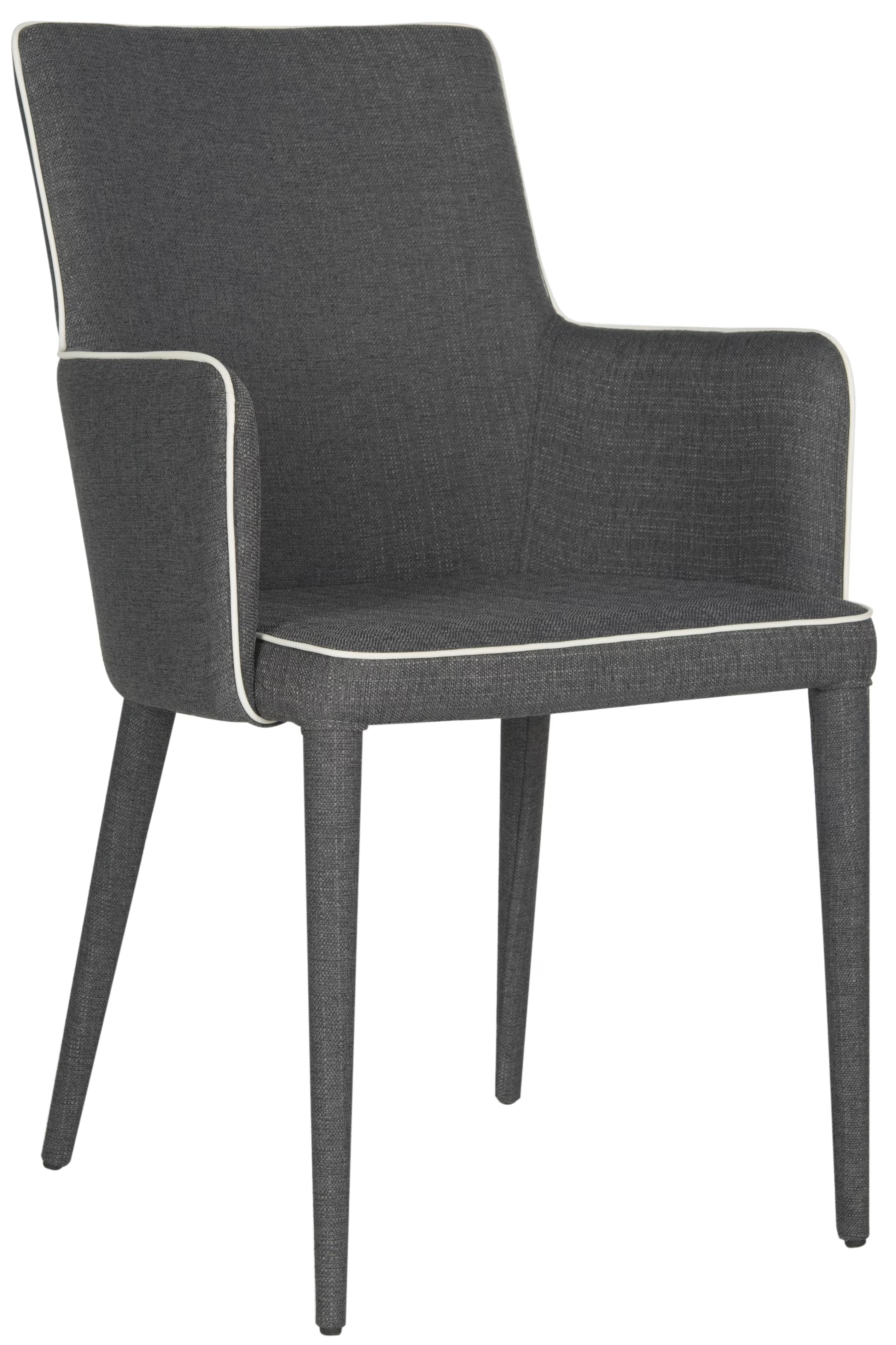 Grey/White Upholstered Arm Chair M158