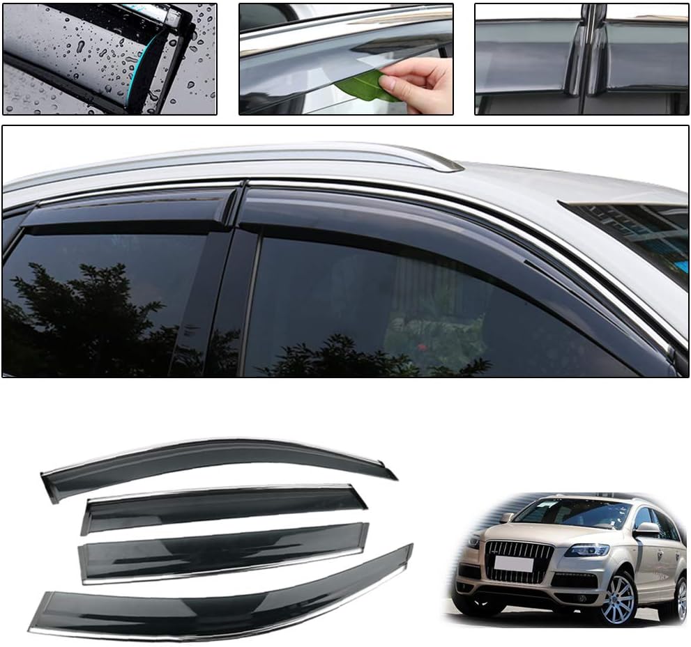 Smoke Side Window Deflectors for Audi Q7 Z395