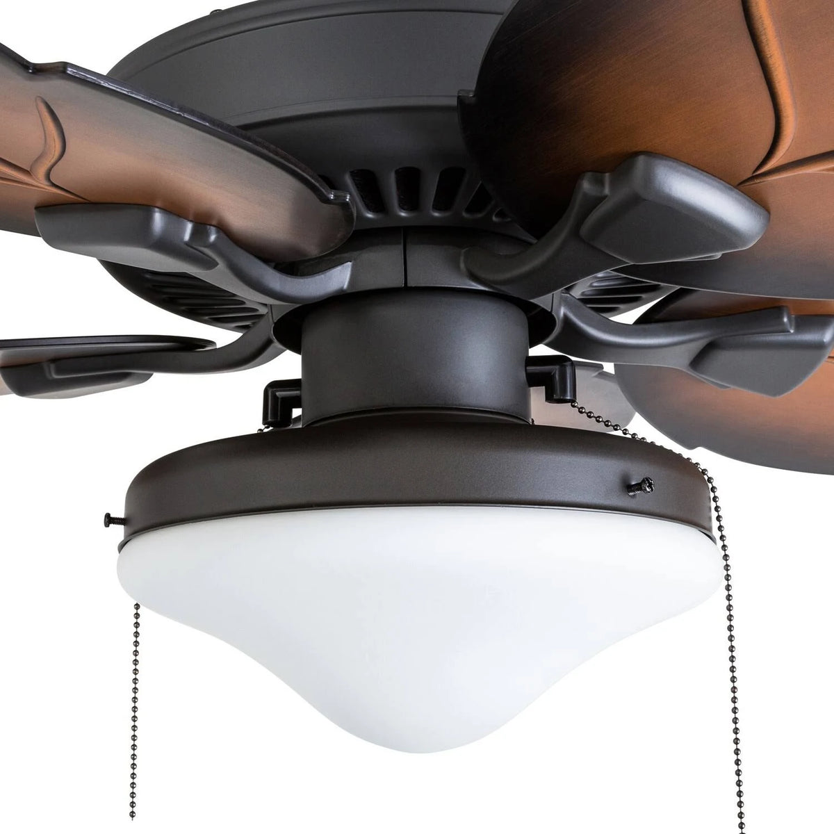 Tropical Aged Bronze Mocha Globe Ceiling Fan with 3-Speed Remote (52-inch) S939