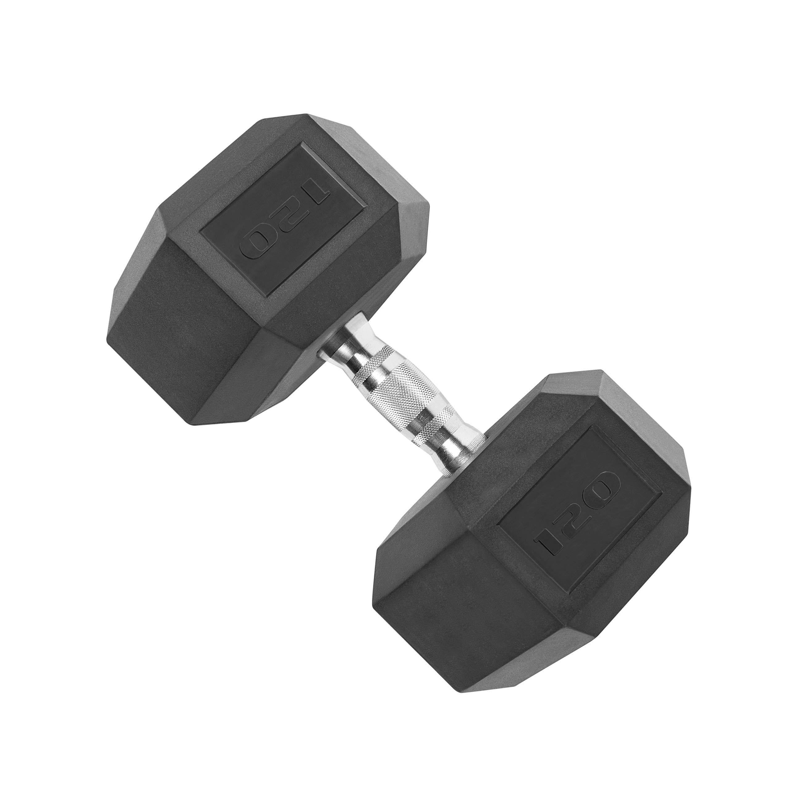 Coated Hex Dumbbell, Single 115 lbs V17189
