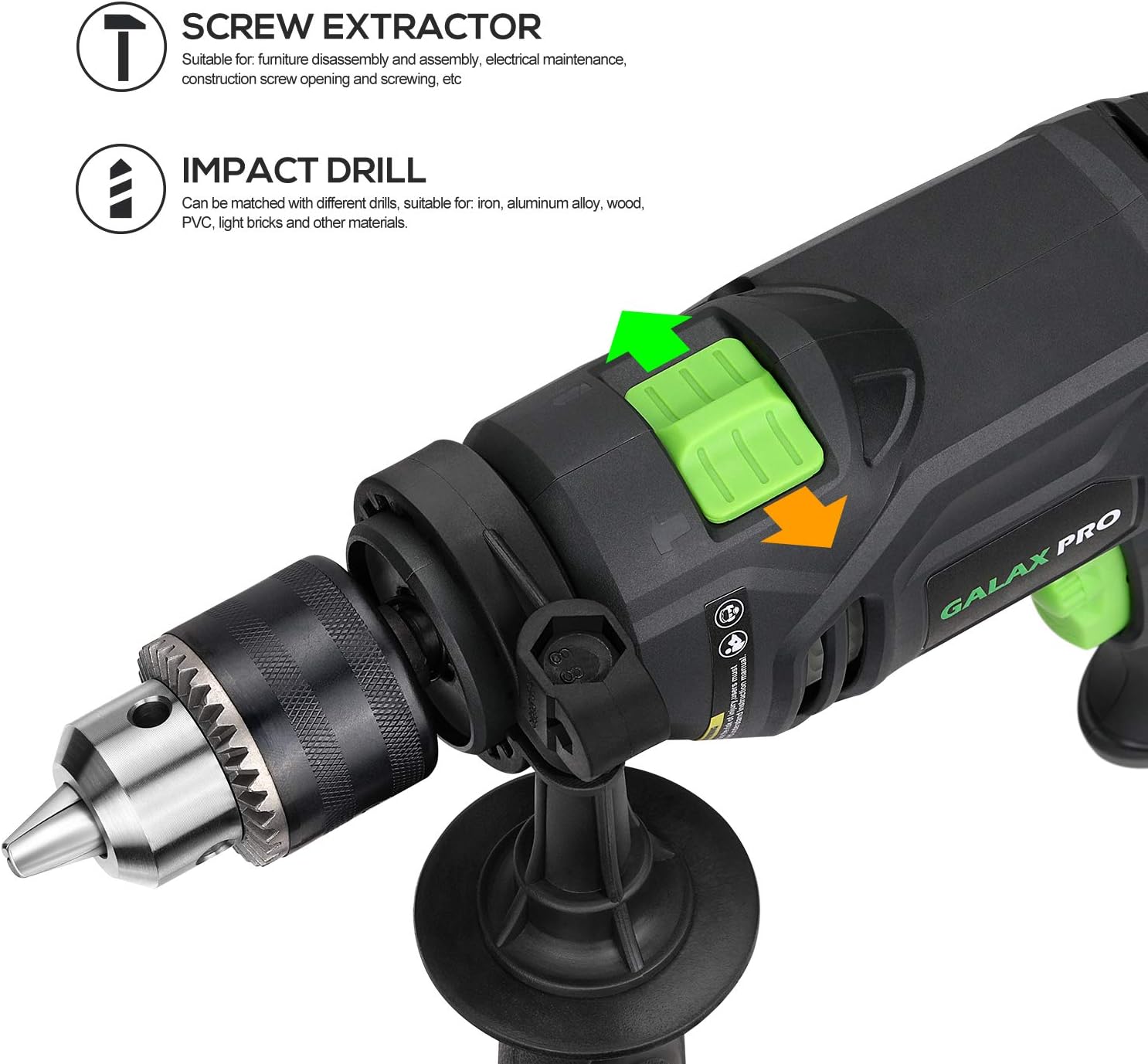 5Amp 1/2-inch Corded Impact Drill with 105pcs Accessories Q3013