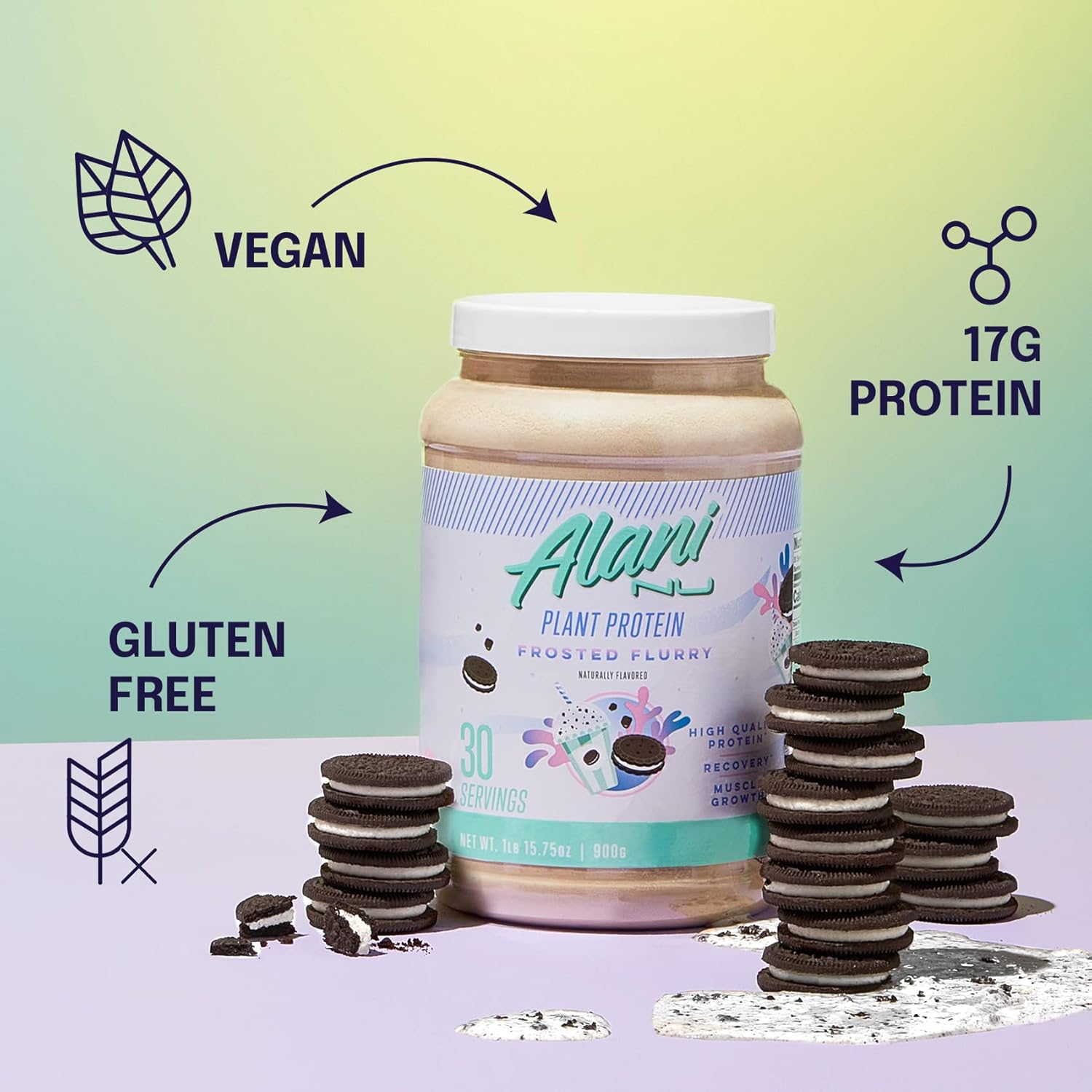 Plant Protein Frosted Flurry 1.15 Lbs. 30 Servings E555