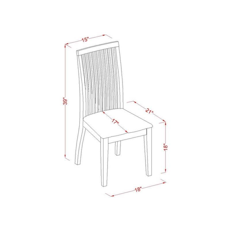 5 Piece Dining Set with Table, 2 Chairs, and 2 Benches in Linen White K907