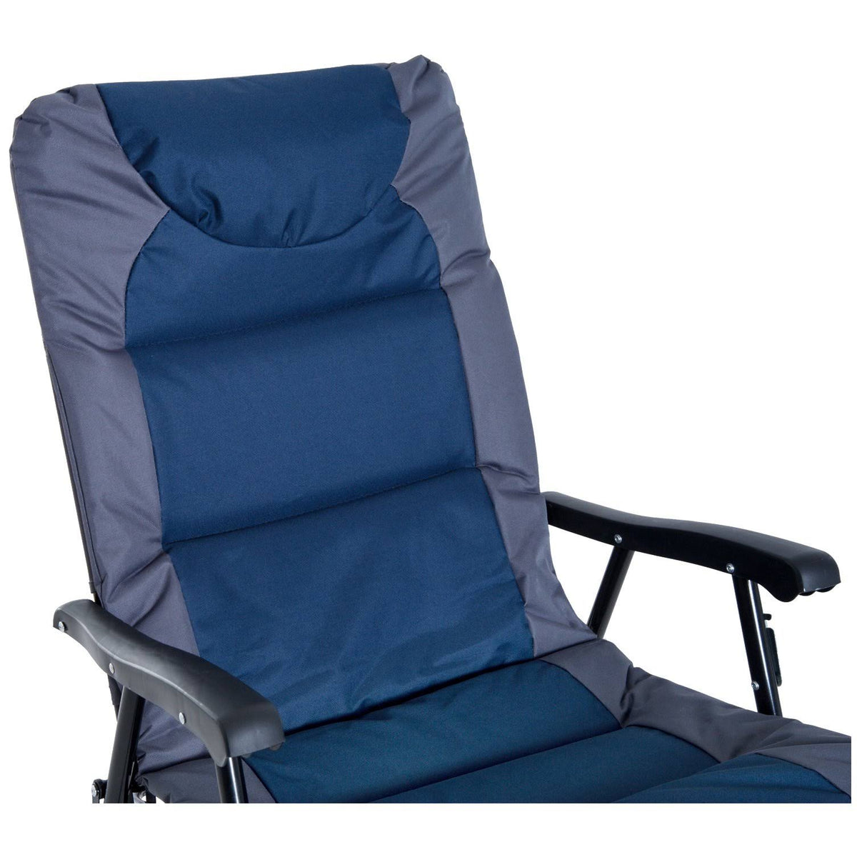 Blue Folding Padded Outdoor Camping Rocking Chair Set N112