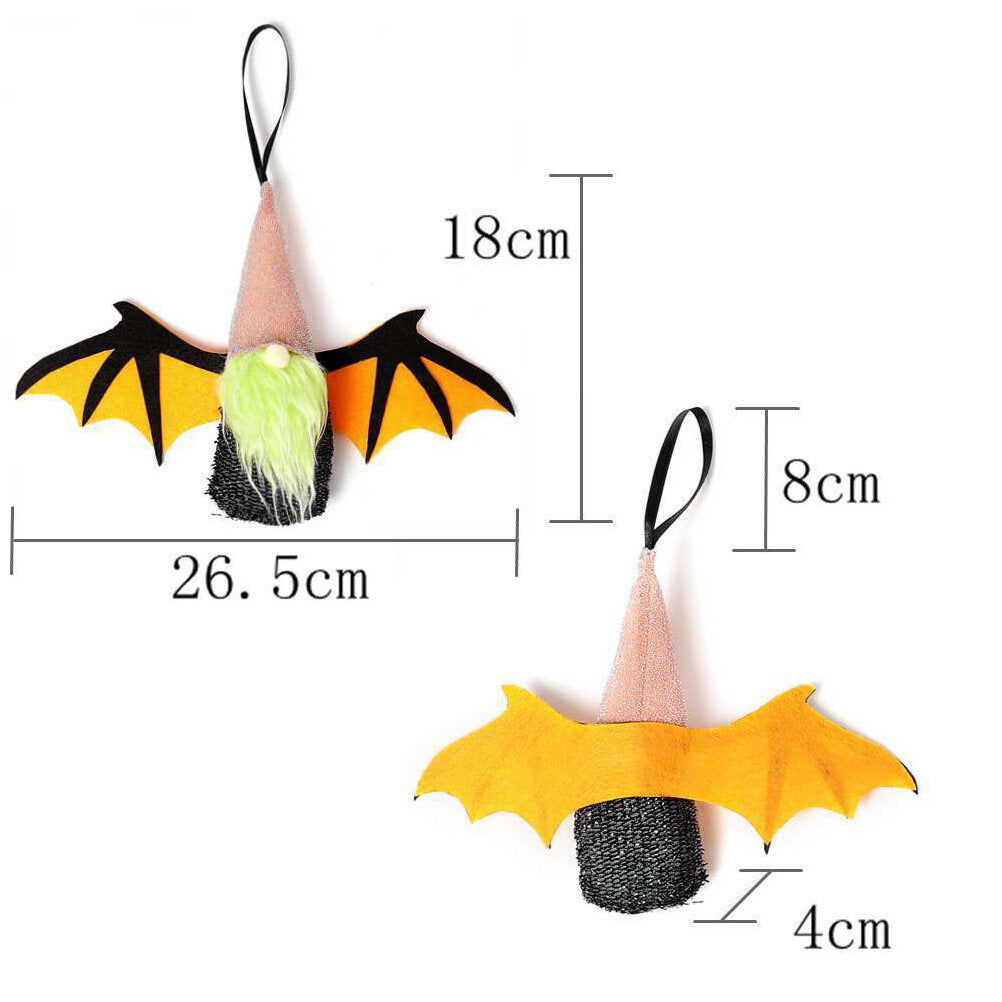 Hanging Bat Gnome Doll Pendants U434687