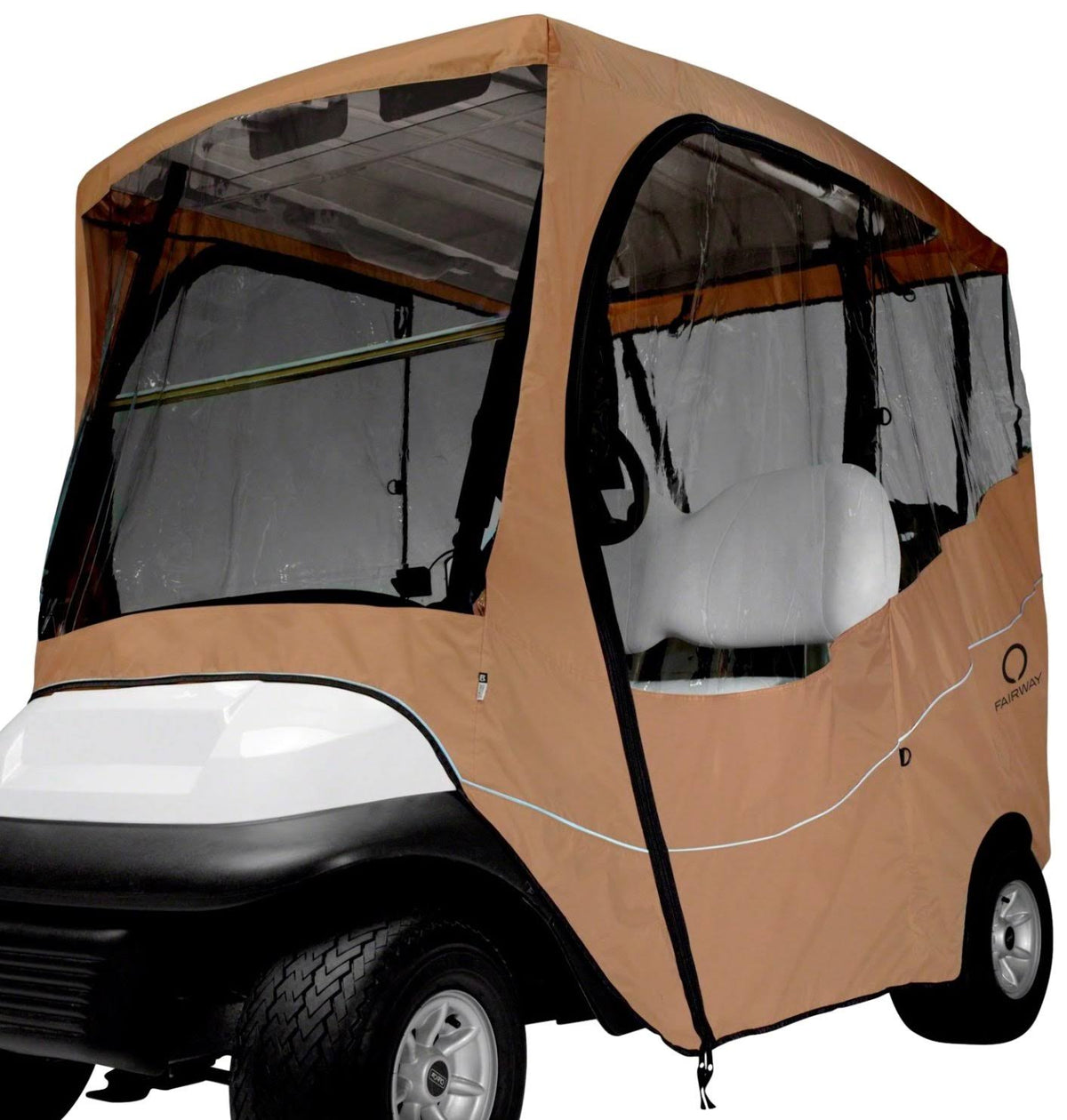 Khaki Golf Cart Travel Enclosure Long Roof C822128