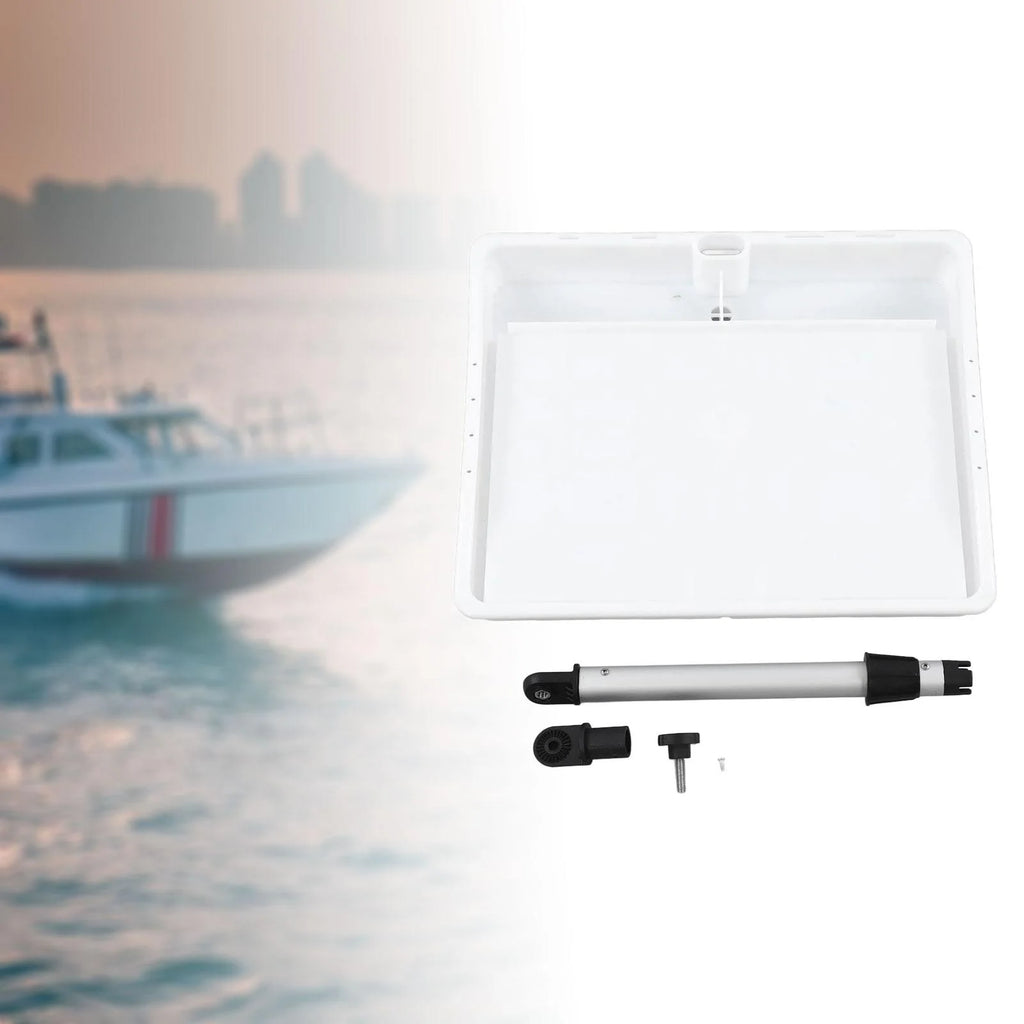 White Boat Fillet Cutting Board with Rod Holder L83018