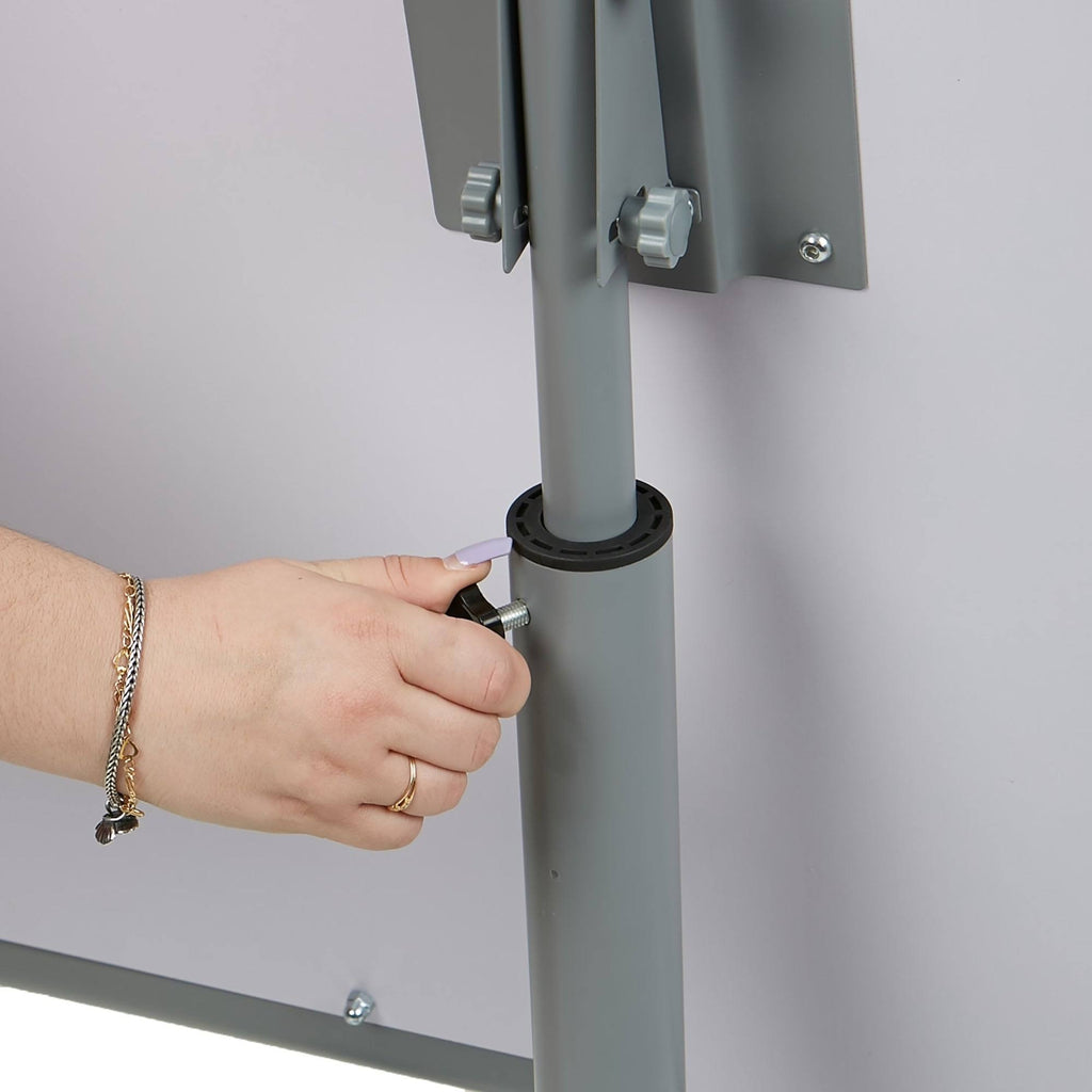 Portable Magnetic Dry Erase Easel, White D317536