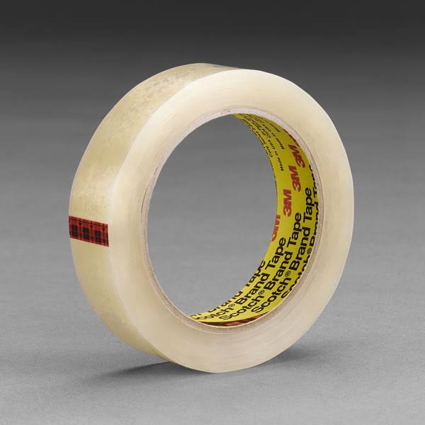 3M 600 Scotch Light Duty Packaging Tape Clear High Clarity, 1 in x 360 yd, 9 per Case A65185