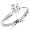 0.25 CT Round Diamond Solitaire Engagement Ring in 10K White Gold E927930