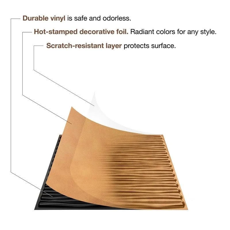 Cracked Copper Decorative Vinyl Ceiling Tile 2ft x 2ft (5 Pack) L57370