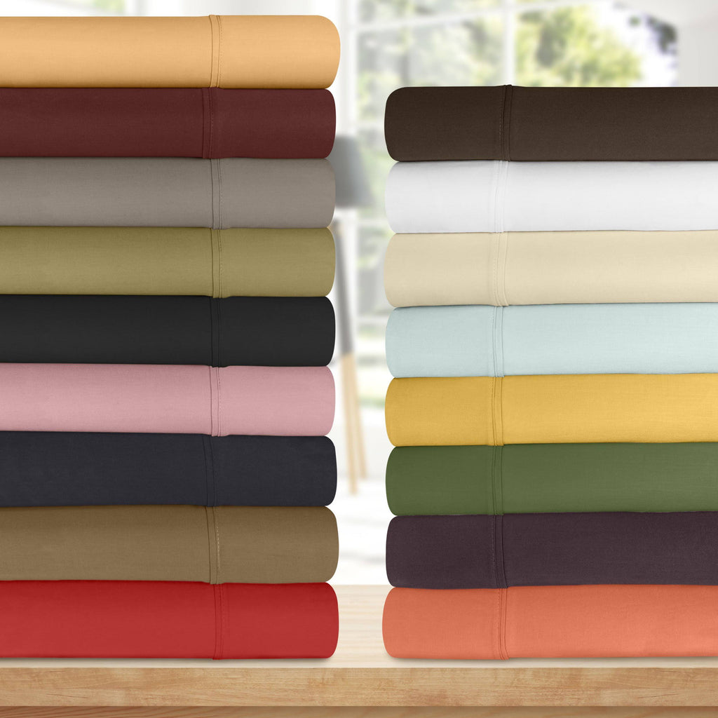 Lavender California King Solid Sheet Set J170907