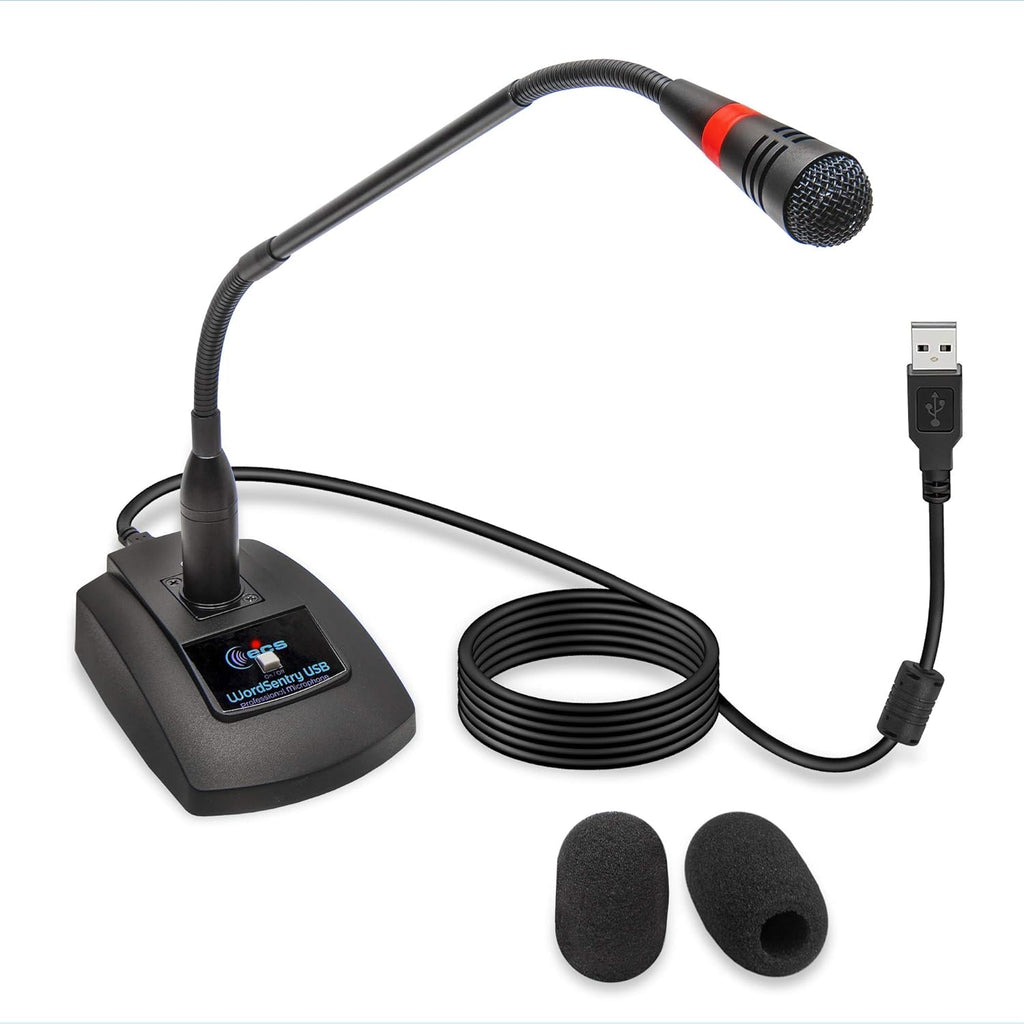 19" Gooseneck Unidirectional USB Microphone with Mute Button, Pack of 2 J263