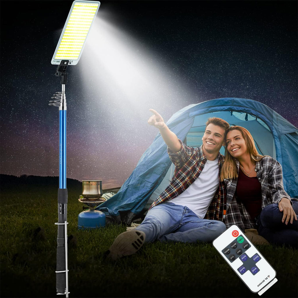 Telescopic Pole Camping Light with Ground Stand Insert F3599