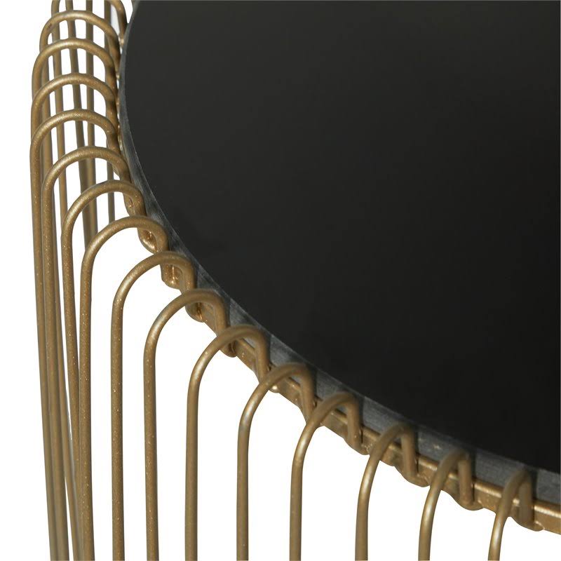 Gold Metal Accent Table (Set of 2) L652