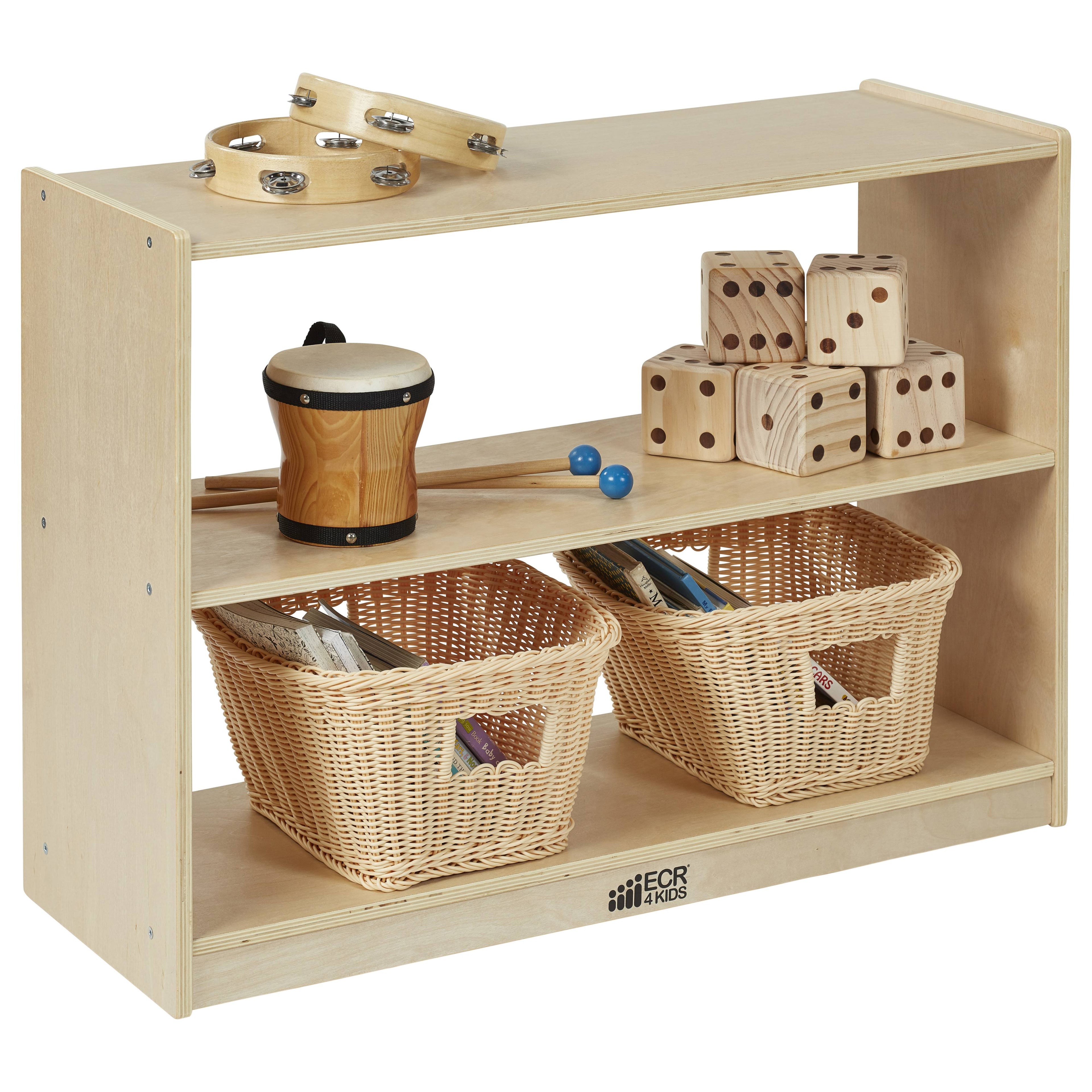 2 Shelf Birch Storage Cabinet C442218