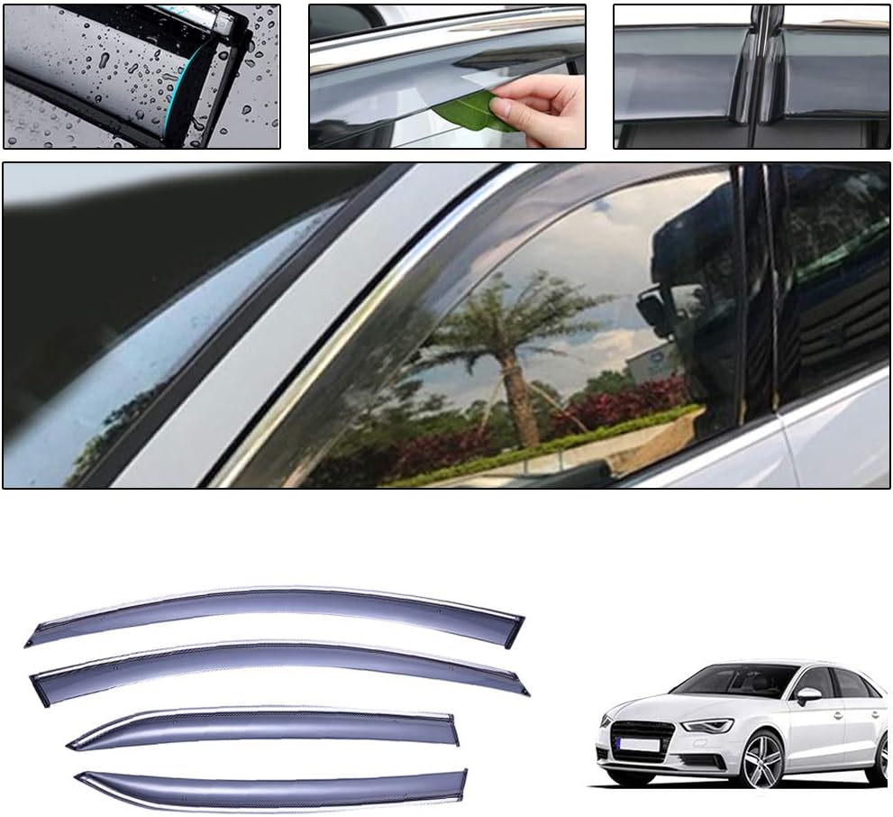 Smoke Side Window Deflectors for Audi Q7 Z395