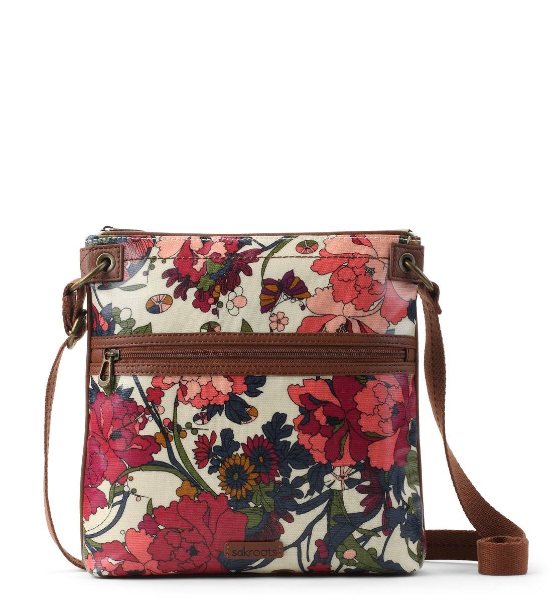 Charcoal Canvas Flat Crossbody Bag M782996