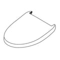 Elongated Beige Lid Assembly P731494