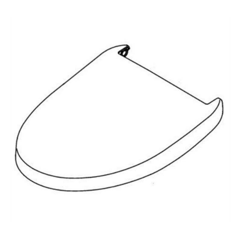 Elongated Beige Lid Assembly P731494