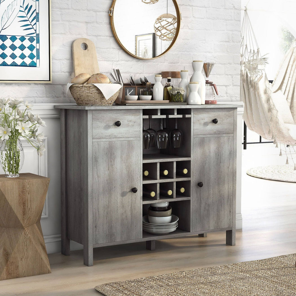 Vintage Gray Oak Multi-Storage Buffet G780418