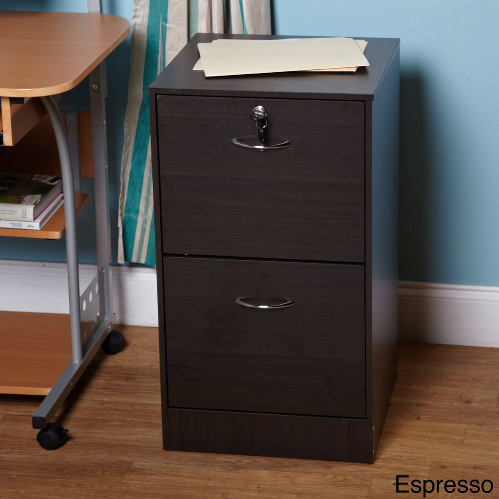 2 Drawer Espresso Filing Cabinet Z5303