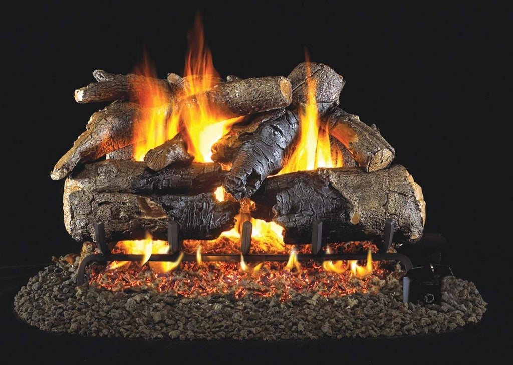 Vented Charred American Oak Gas Logs E951308