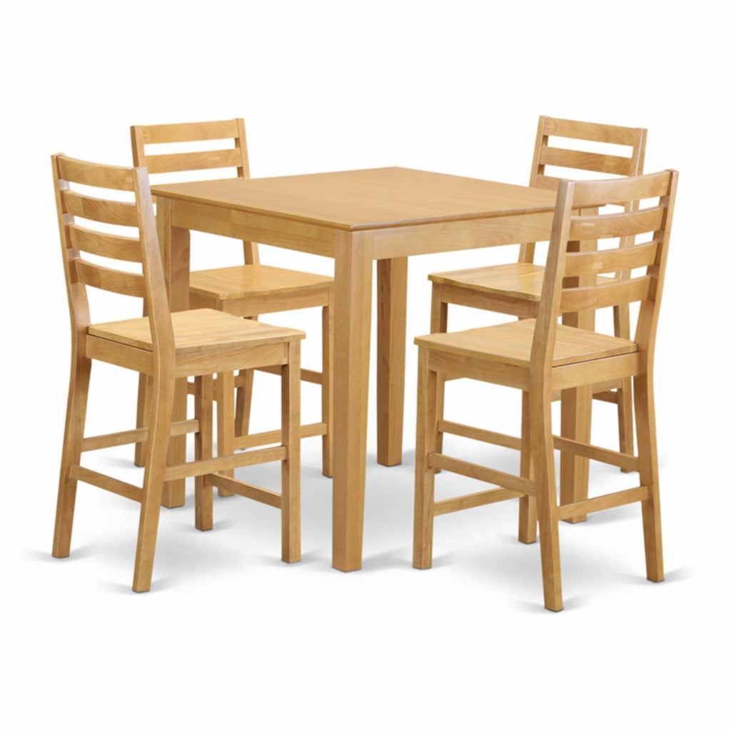 5 Piece High Top Table and 4 Counter Height Chairs Set V26259