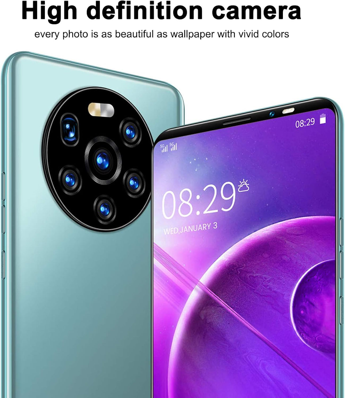Unlocked Smartphone 5.45" HD Full Screen Dual Card Slot Pack of 2 J119327