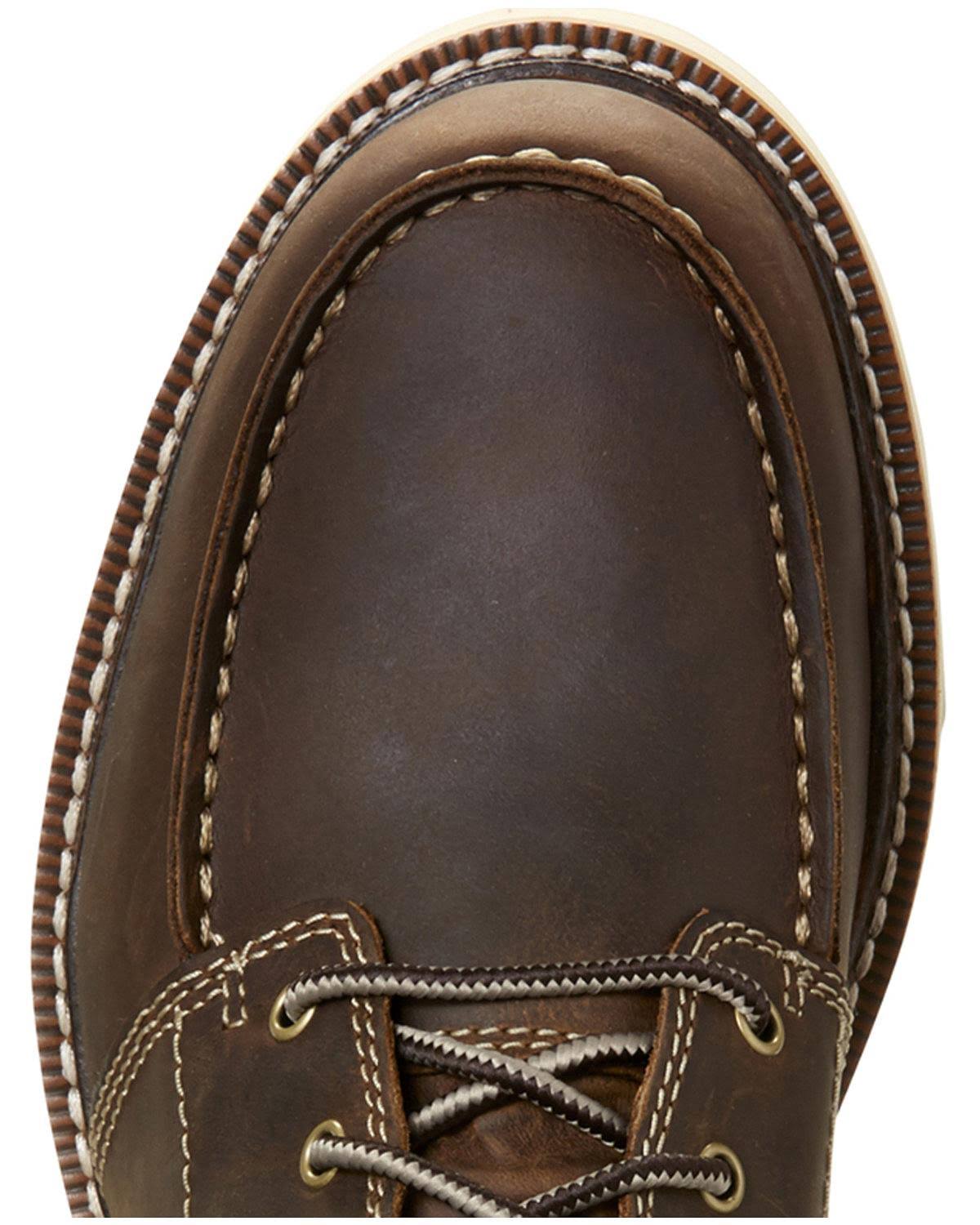 Brown Lace Work Boots X502