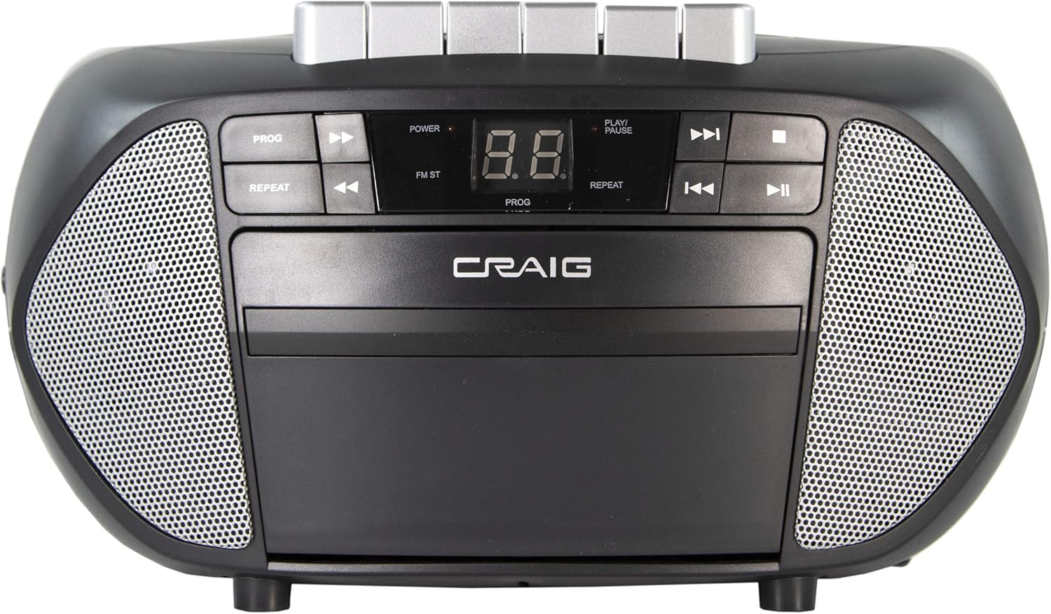 CD Boombox with AM/FM Stereo Radio and Cassette Player Recorder, Pack of 2 U535679