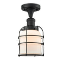 Small Bell Cage Semi-Flush Mount T605