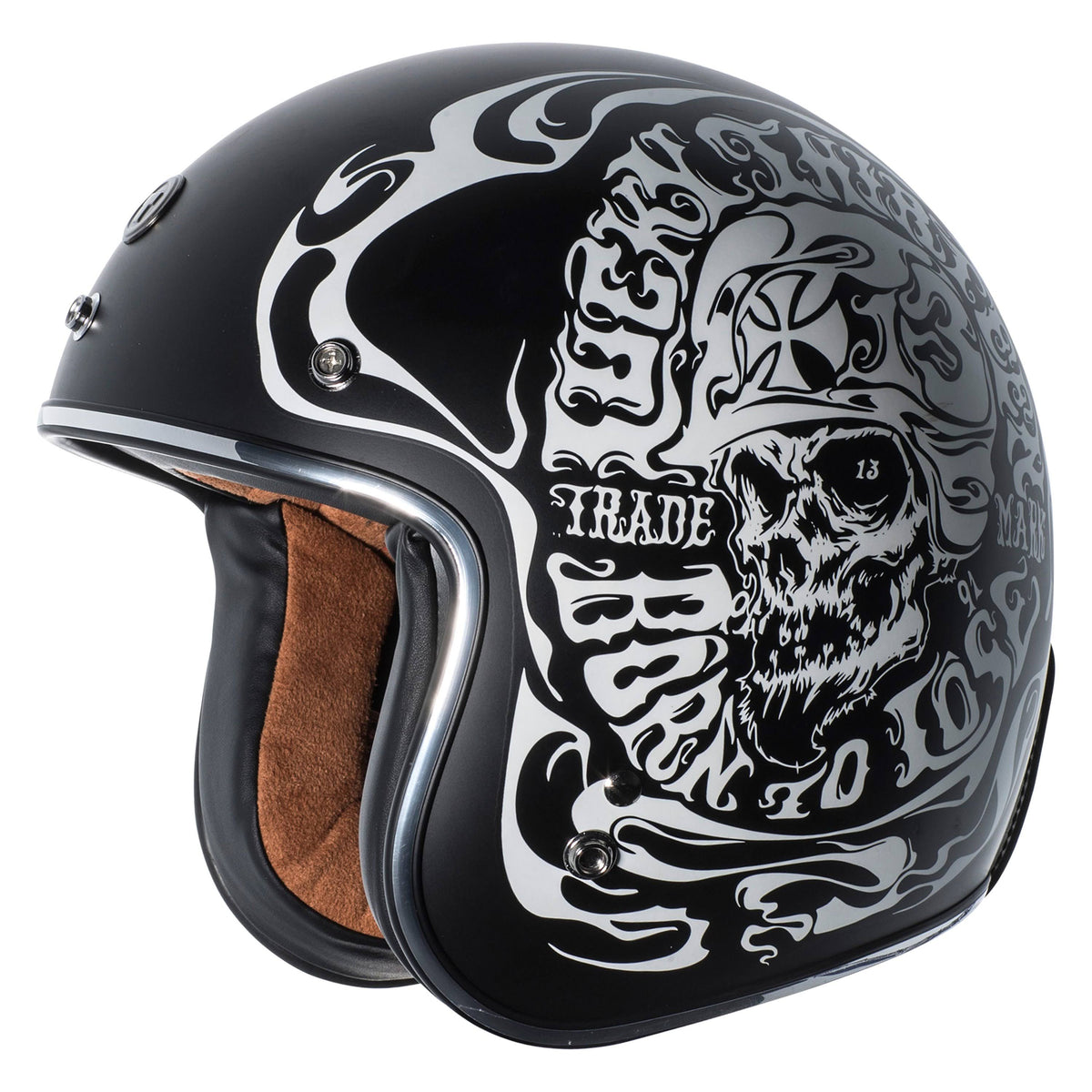 Flat Black XX-Large Open Face Helmet C2470