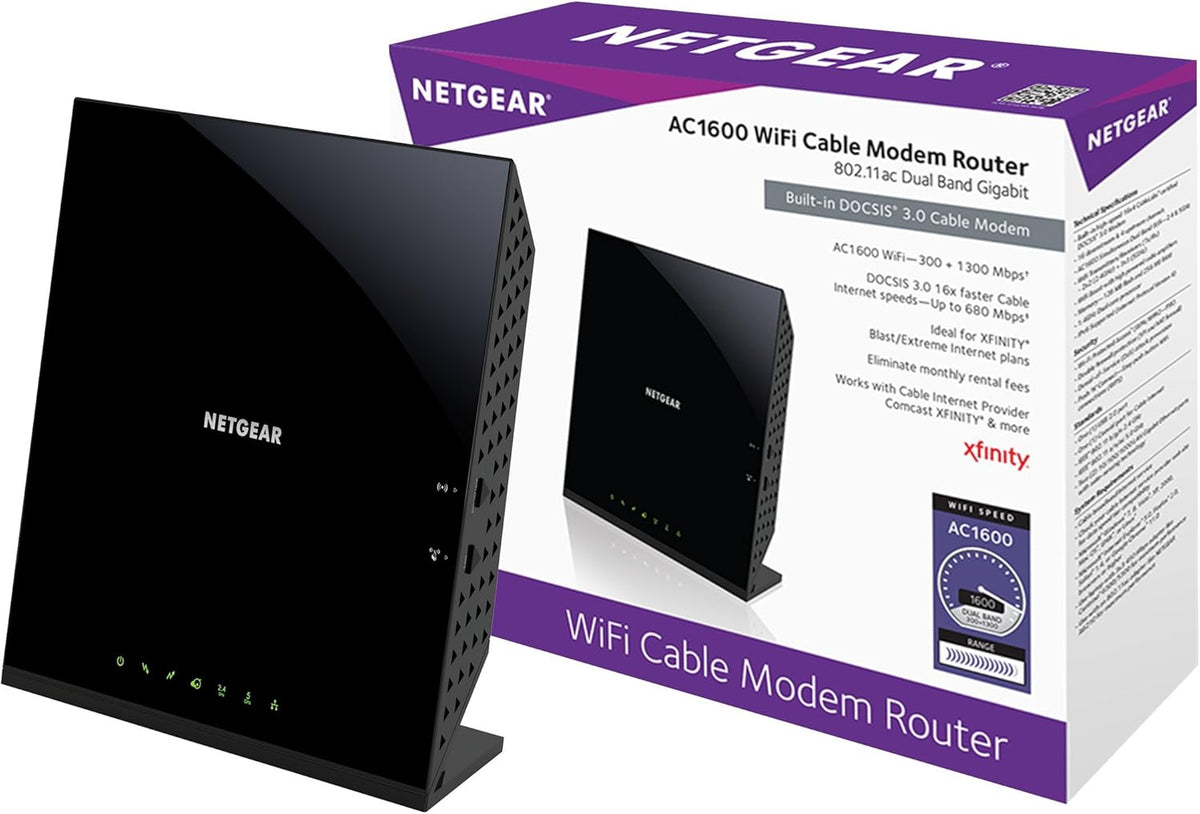 Cable Modem WiFi Router Combo, AC1900, DOCSIS 3.0 Y472