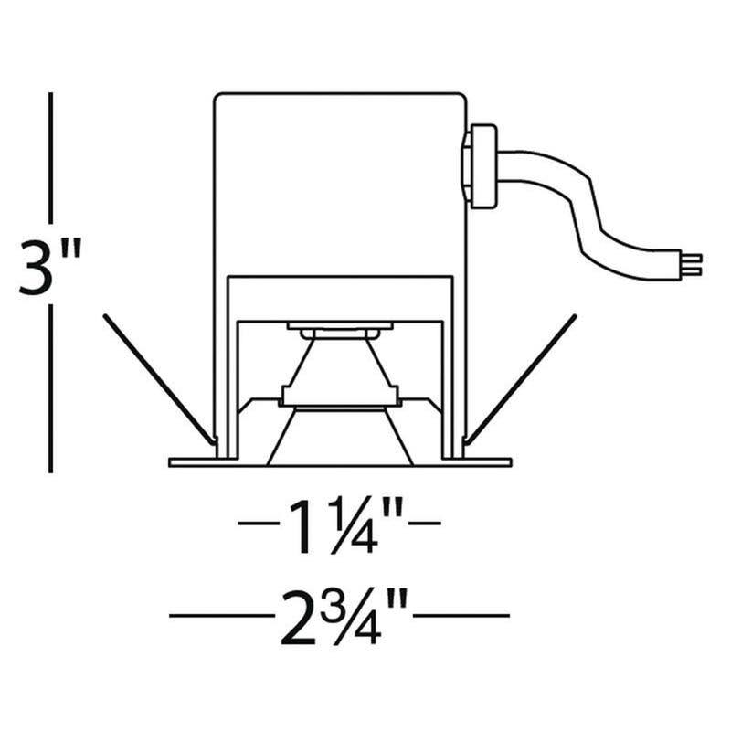 Miniature Recessed Task Light H7561