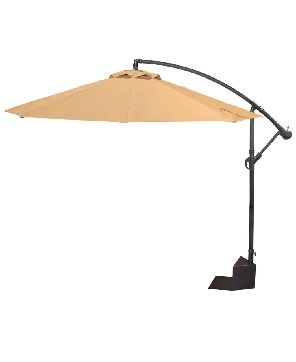 10-ft Octagonal Cantilever Umbrella in Stone Olefin S48288