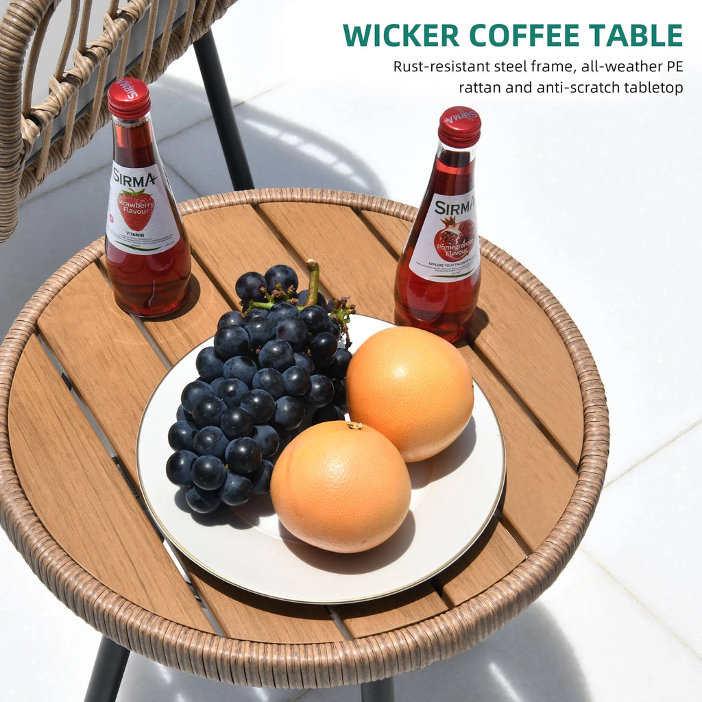 Gray 4 Piece Wicker Patio Furniture Set with Cushions G2302