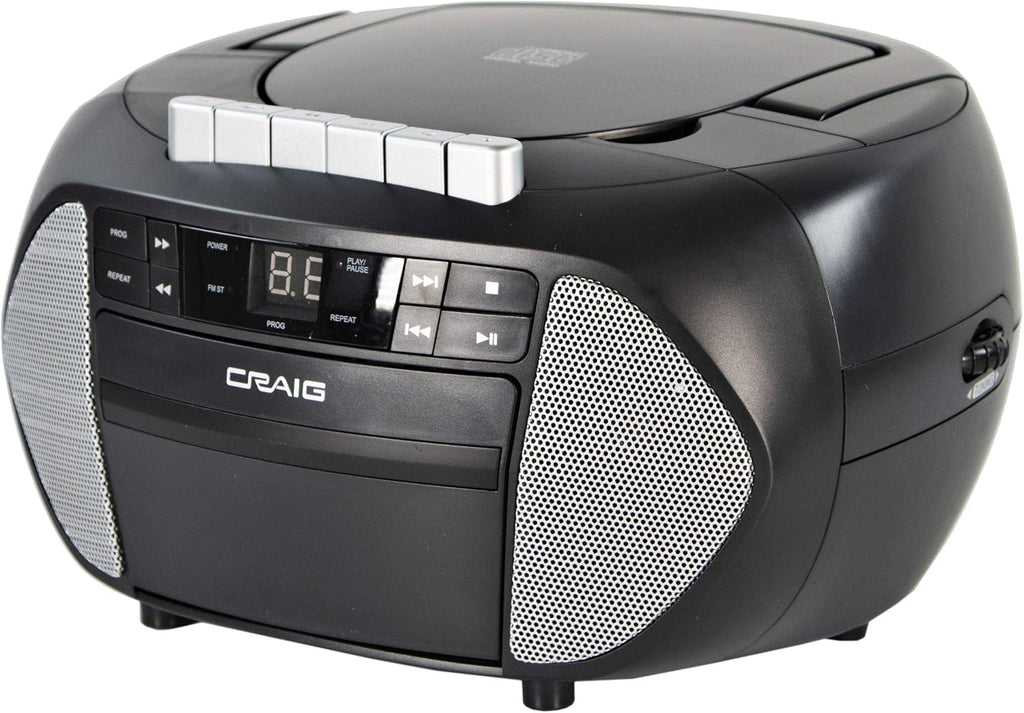 CD Boombox with AM/FM Stereo Radio and Cassette Player Recorder, Pack of 2 U535679