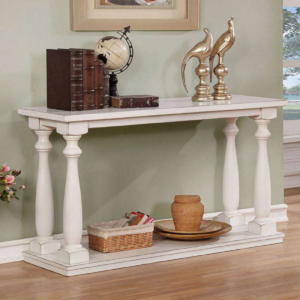 Antique White Sofa Table X16428