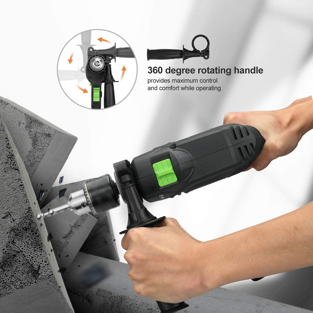 5Amp 1/2-inch Corded Impact Drill with 105pcs Accessories Q3013