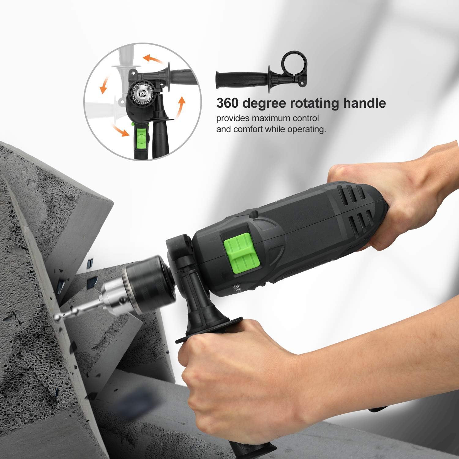 5Amp 1/2-inch Corded Impact Drill with 105pcs Accessories Q3013