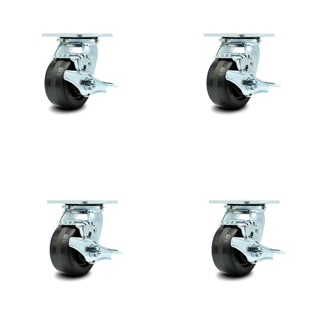 10 Inch Swivel Caster with Semi-Pneumatic Wheel P164