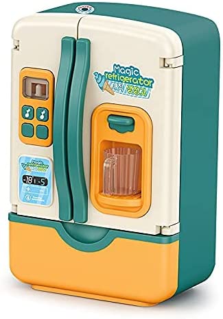 Toys Fridge Refrigerator with Ice Dispenser Pretend Play Kitchen Set U507