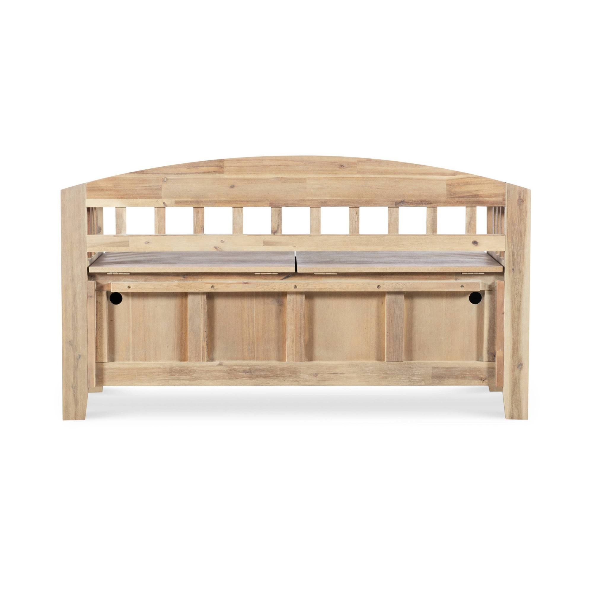 Natural Storage Bench V8604