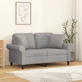 Gray 47.2" Fabric 2-Seater Sofa Q36477