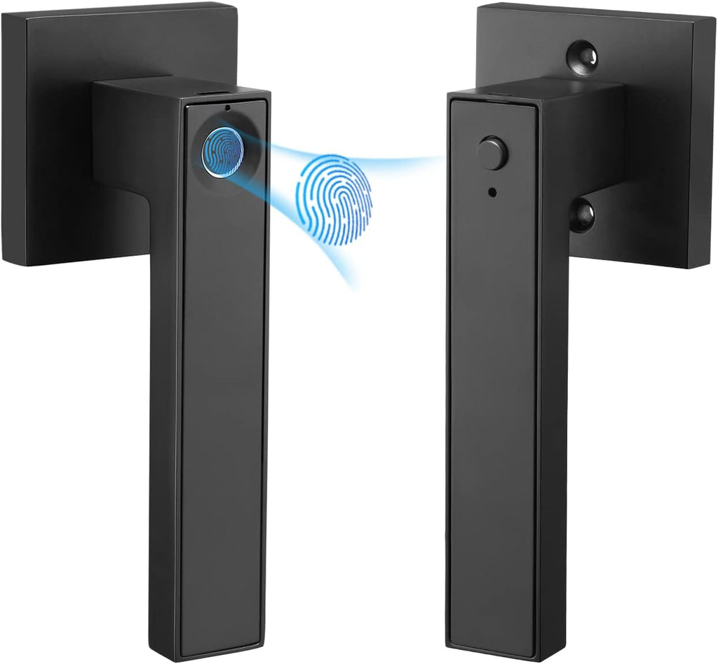 Black Pack of 2 Keyless Fingerprint Door Lock O504