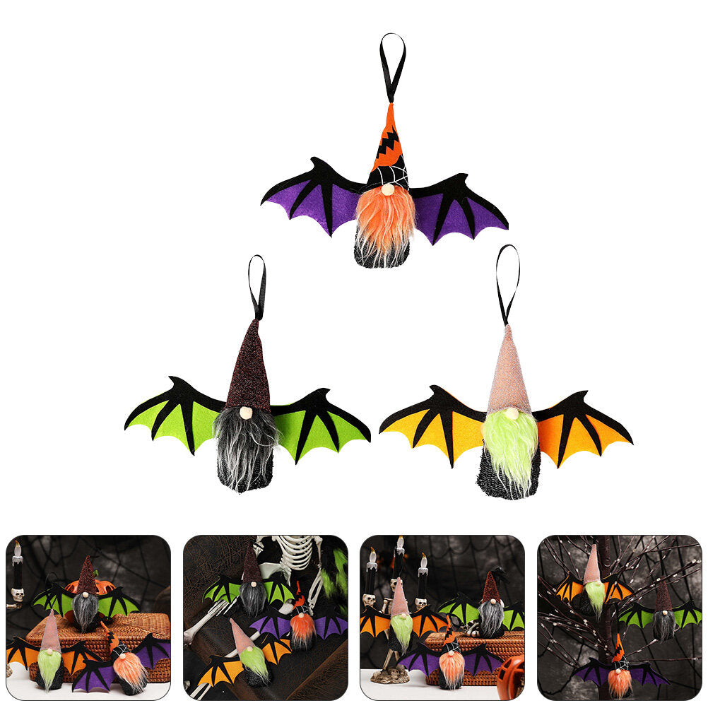Hanging Bat Gnome Doll Pendants U434687