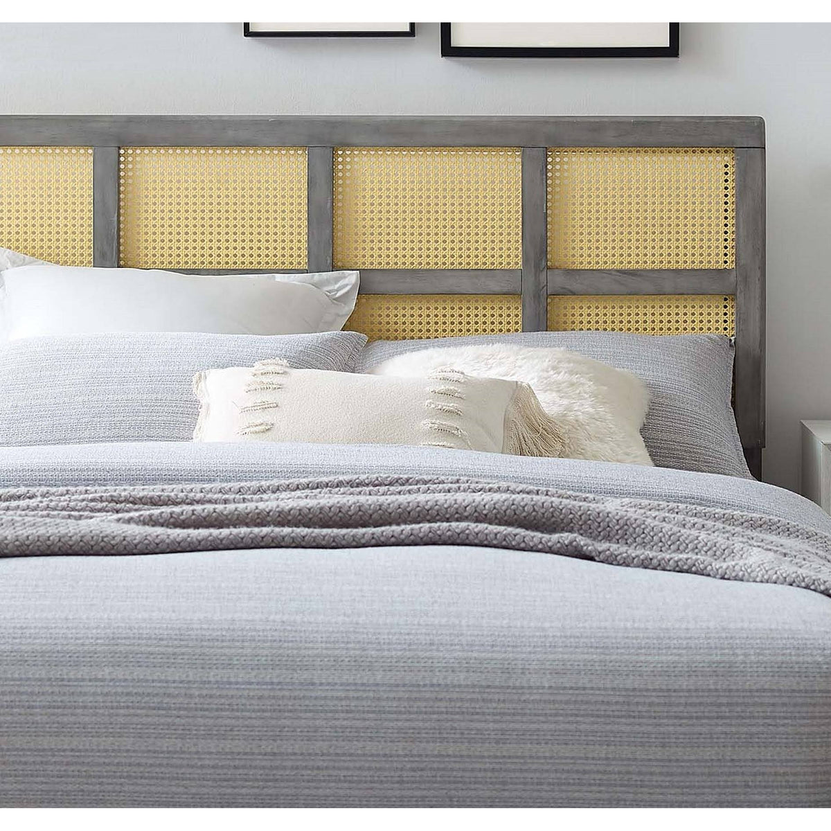 Grey Wooden Queen Size Headboard R688685