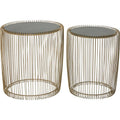 Gold Metal Accent Table (Set of 2) L652
